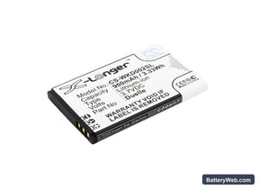 Wiko DuElle Replacement Battery, 3.7V, 900mAh, Li-ion 1