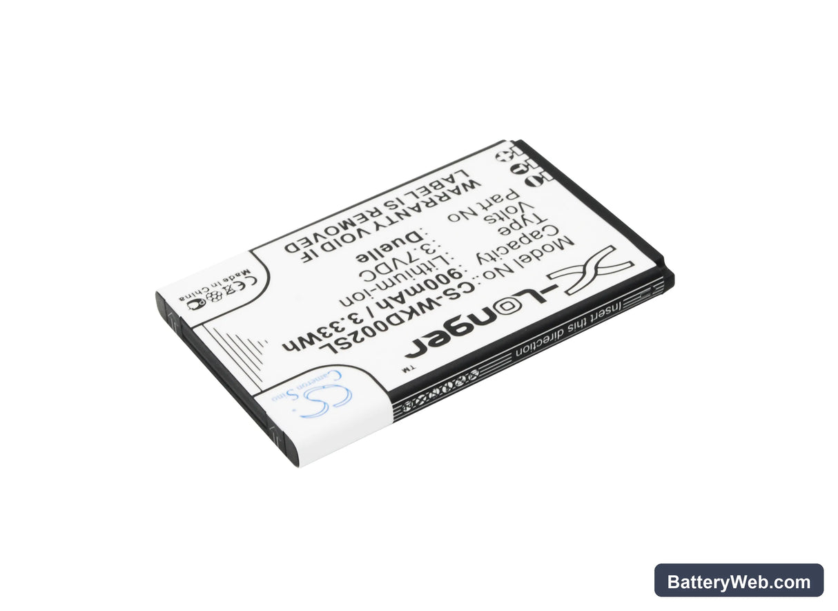 Wiko DuElle Replacement Battery, 3.7V, 900mAh, Li-ion 2