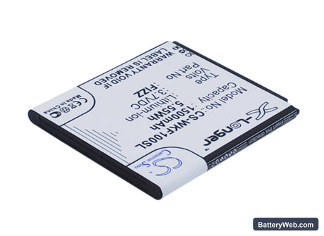 Wiko Fizz Replacement Battery, 3.7V, 1500mAh, Li-ion 3