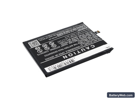 Wiko FEVER Replacement Battery, 3.8V, 3000mAh, Li-Polymer 3