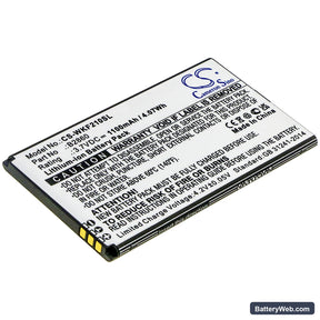 Wiko F200 Replacement Battery, 3.7V, 1100mAh, Li-ion 1