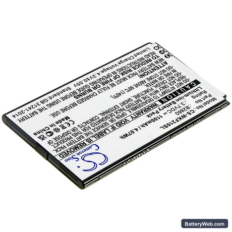 Wiko F200 Replacement Battery, 3.7V, 1100mAh, Li-ion 2