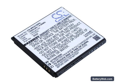Wiko GOA Replacement Battery, 3.7V, 1200mAh, Li-ion 1