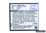 Wiko GOA Replacement Battery, 3.7V, 1200mAh, Li-ion 5