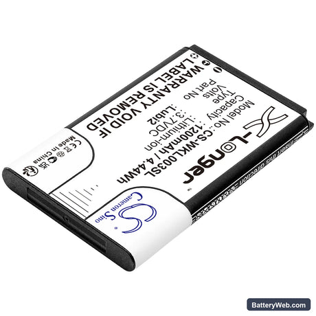 Vertu Ascent 2010 Replacement Battery, 3.7V, 1200mAh, Li-ion 2
