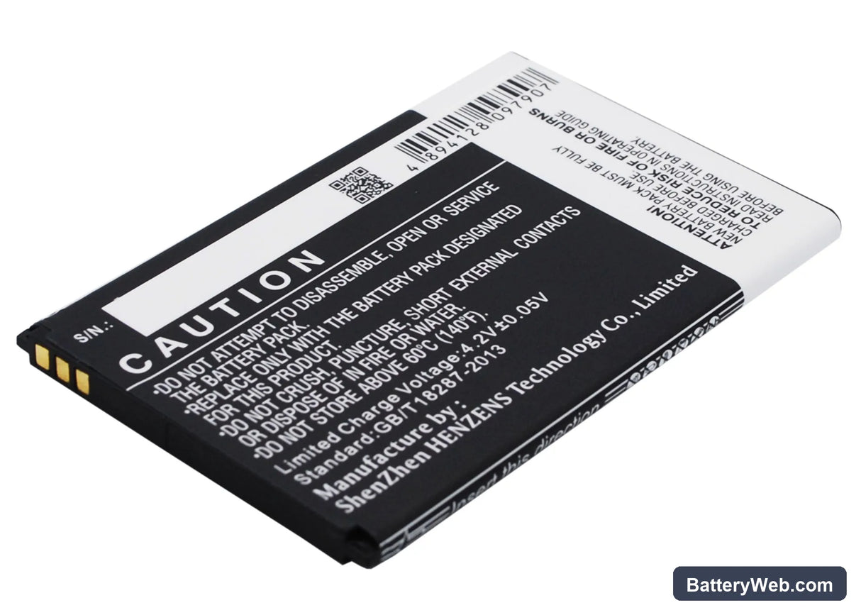 Wiko LENNY Replacement Battery, 3.7V, 1800mAh, Li-ion 4