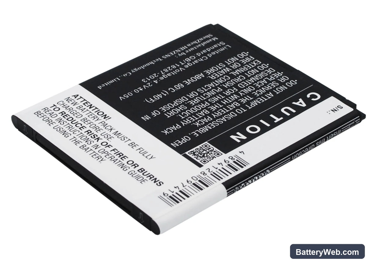 Wiko WAX Replacement Battery, 3.7V, 2000mAh, Li-ion 5