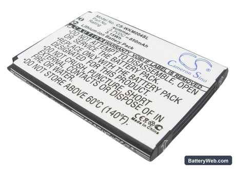 Wiko SUMMER Replacement Battery, 3.7V, 850mAh, Li-ion 1