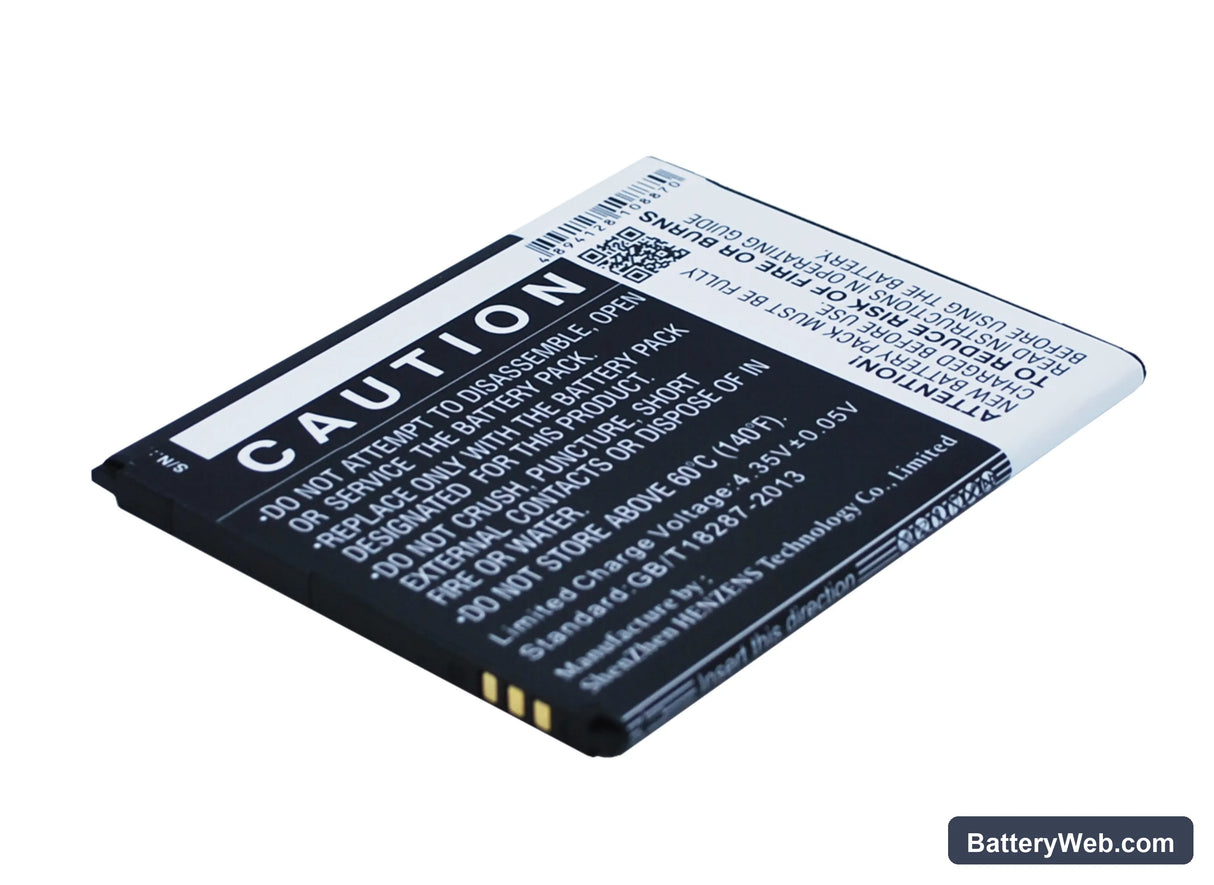 Wiko Slide Replacement Battery, 3.8V, 2500mAh, Li-ion 3
