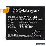 Wiko Rakuten Hand Replacement Battery, 3.85V, 2600mAh, Li-Polymer 3