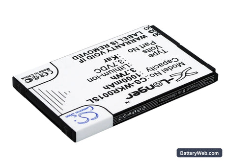 Wiko KAR Replacement Battery, 3.7V, 1000mAh, Li-ion 3