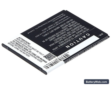 Wiko RIDGE FAB Replacement Battery, 3.8V, 3000mAh, Li-Polymer 3