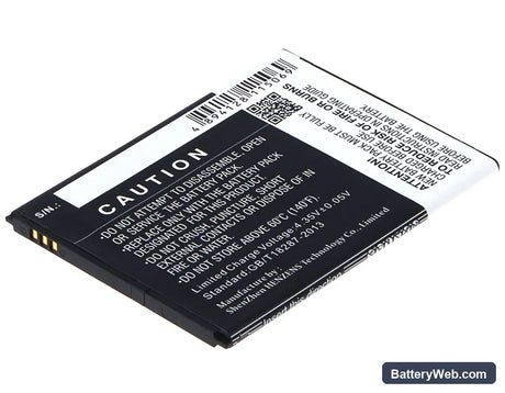Wiko RIDGE FAB Replacement Battery, 3.8V, 3000mAh, Li-Polymer 4