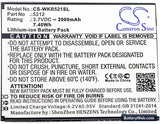 Wiko Robby Replacement Battery, 3.7V, 2000mAh, Li-ion 5