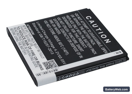Fly IQ442 Replacement Battery, 3.7V, 1500mAh, Li-ion 5