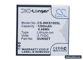 BLU ADVANCE 4.0 L2 Replacement Battery, 3.7V, 1200mAh, Li-ion 1