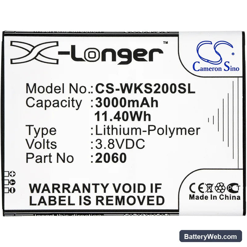 Casper Via V6X Replacement Battery, 3.8V, 3000mAh, Li-Polymer 3