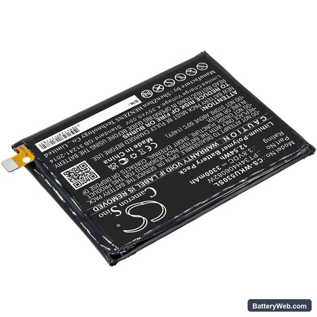 Wiko RIDE 3 Replacement Battery, 3.8V, 3300mAh, Li-Polymer 2