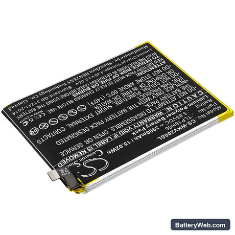 Wiko View2 Go Replacement Battery, 3.85V, 3900mAh, Li-Polymer 2