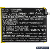 Wiko View2 Go Replacement Battery, 3.85V, 3900mAh, Li-Polymer 3