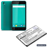 Wiko Sunny 2 Plus Replacement Battery, 3.7V, 1800mAh, Li-ion 4
