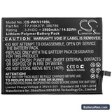 Wiko View3 Pro Replacement Battery, 3.8V, 3900mAh, Li-Polymer 3