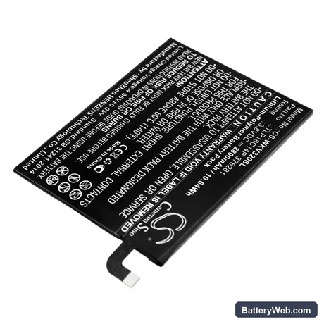 Wiko View Max Replacement Battery, 3.8V, 2800mAh, Li-Polymer 2