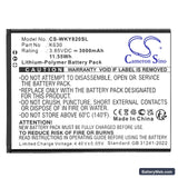 Wiko Y82 Replacement Battery, 3.85V, 3000mAh, Li-Polymer 3