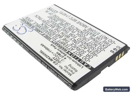 Wiko Ozzy Replacement Battery, 3.7V, 1100mAh, Li-ion 2