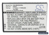 Wiko Ozzy Replacement Battery, 3.7V, 1100mAh, Li-ion 5
