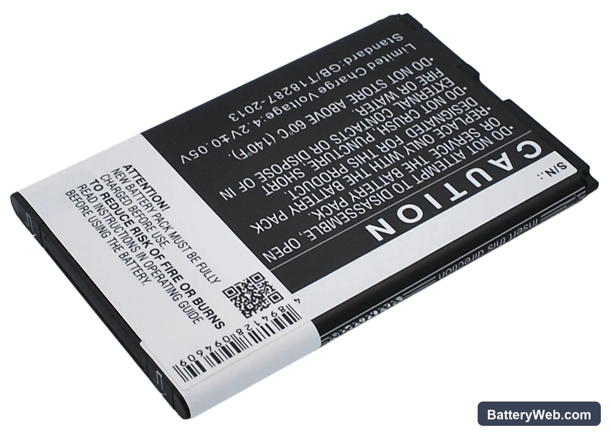 Wiko Ozzy Replacement Battery, 3.7V, 1400mAh, Li-ion 3