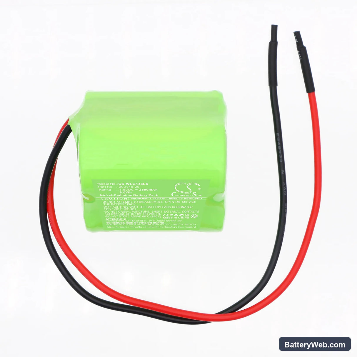 Willing Wi201575 VTC Replacement Battery, 3.6V, 2500mAh, Ni-CD 3