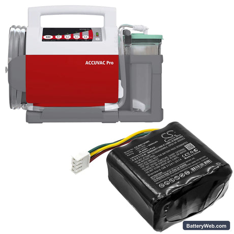 Weinmann Accuvac Pro Replacement Battery, 14.4V, 6000mAh, Li-ion 6
