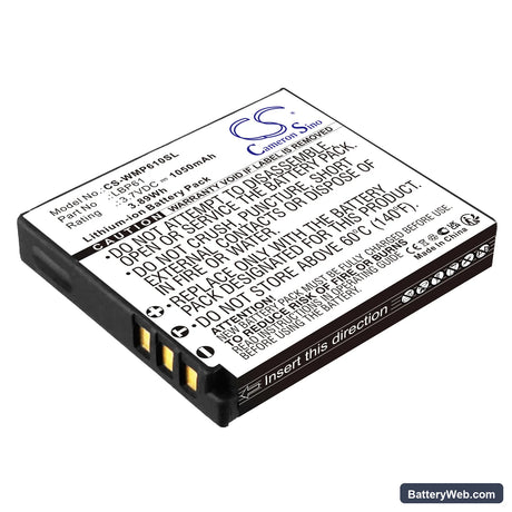 Wisycom MRP61 Transmitter Replacement Battery, 3.7V, 1050mAh, Li-ion 1