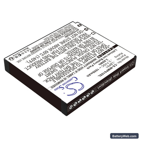 Wisycom MRP61 Transmitter Replacement Battery, 3.7V, 1050mAh, Li-ion 2