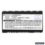 Wisycom MPR50-IEM Replacement Battery, 3.7V, 2000mAh, Li-ion 5