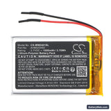Weenect Silber WE401 Replacement Battery, 3.7V, 1000mAh, Li-Polymer 3