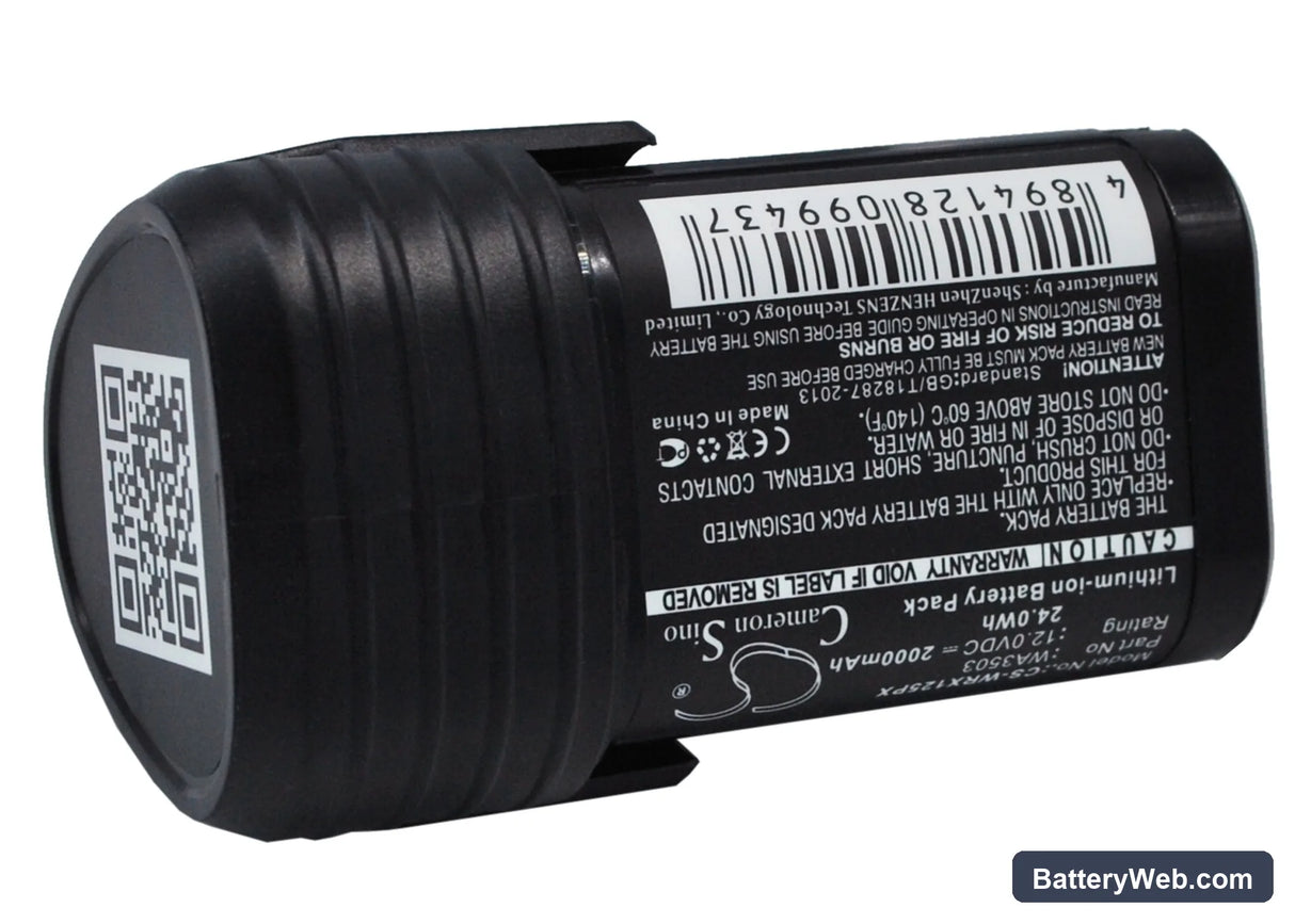 Kress KU202 Replacement Battery, 12V, 2000mAh, Li-ion 4