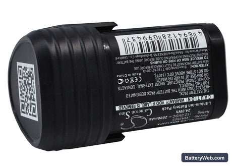 Kress KU202 Replacement Battery, 12V, 2000mAh, Li-ion 4
