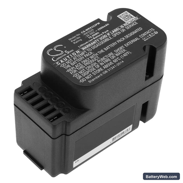 Worx Landroid L1500 Replacement Battery, 28V, 2500mAh, Li-ion 1