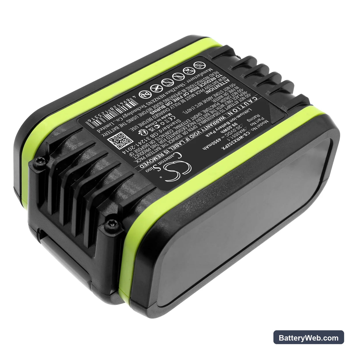 AL-KO Easy Flex 34.8 Li Lawnmower Replacement Battery, 20V, 4950mAh, Li-ion 4