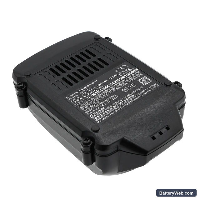 Worx WG151.5 Replacement Battery, 18V, 1500mAh, Li-ion 1