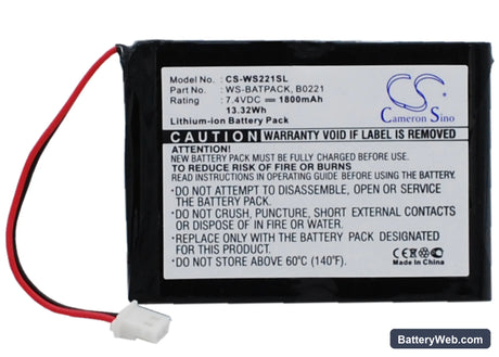 William Sound Sorin Replacement Battery, 7.4V, 1800mAh, Li-ion 1