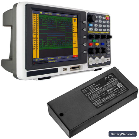 Owon Powers MSO Oscilloscopes Replacement Battery, 7.4V, 10000mAh, Li-ion 6
