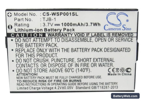 MaxCom MM550BB Replacement Battery, 3.7V, 1000mAh, Li-ion 5