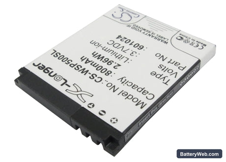 Swissvoice MP50 Replacement Battery, 3.7V, 800mAh, Li-ion 2