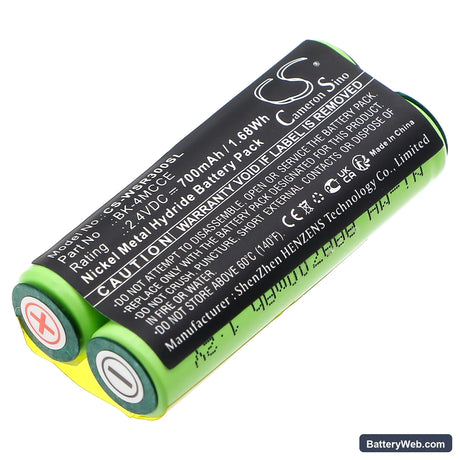 Waterpik Sensonic Plus SR-3000 Replacement Battery, 2.4V, 700mAh, Ni-MH 1