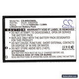 Swissvoice SV29 Replacement Battery, 3.7V, 1050mAh, Li-ion 3