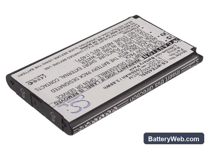 Wacom Intuos5 Touch Replacement Battery, 3.7V, 1050mAh, Li-ion 2