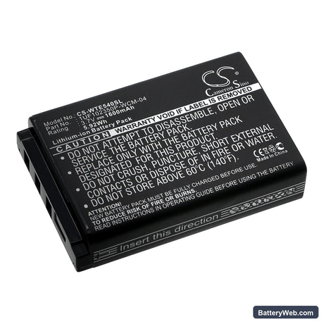 Wacom Intuos4 wireless Replacement Battery, 3.7V, 1600mAh, Li-ion 1